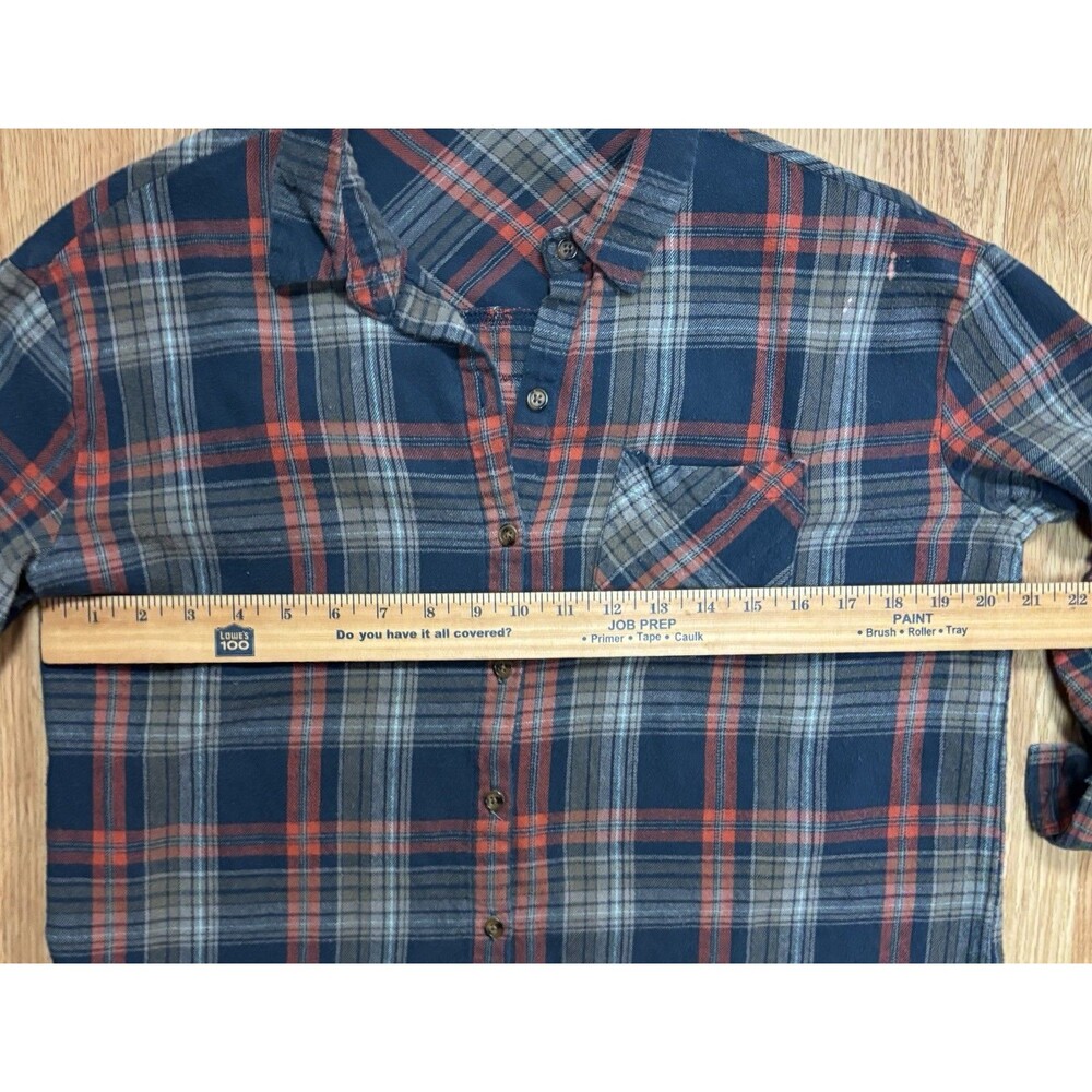 Upcycled Twenty One Pilots Button Down Flannel Top Womens Size Large Grunge Rock - Picture 6 of 13